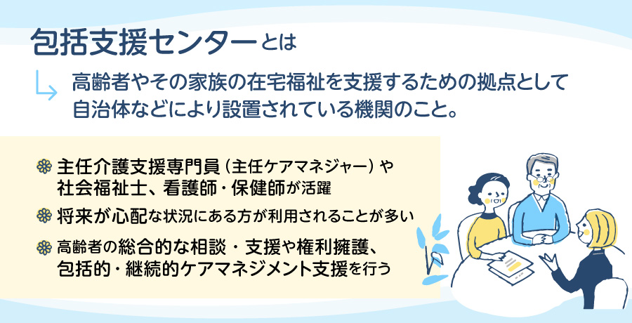 地域包括支援センターで働く主任介護支援専門員 社会福祉士 看護師 保健師の役割とは 業務内容 給料 メリットなどを解説 介護のお役立ち情報